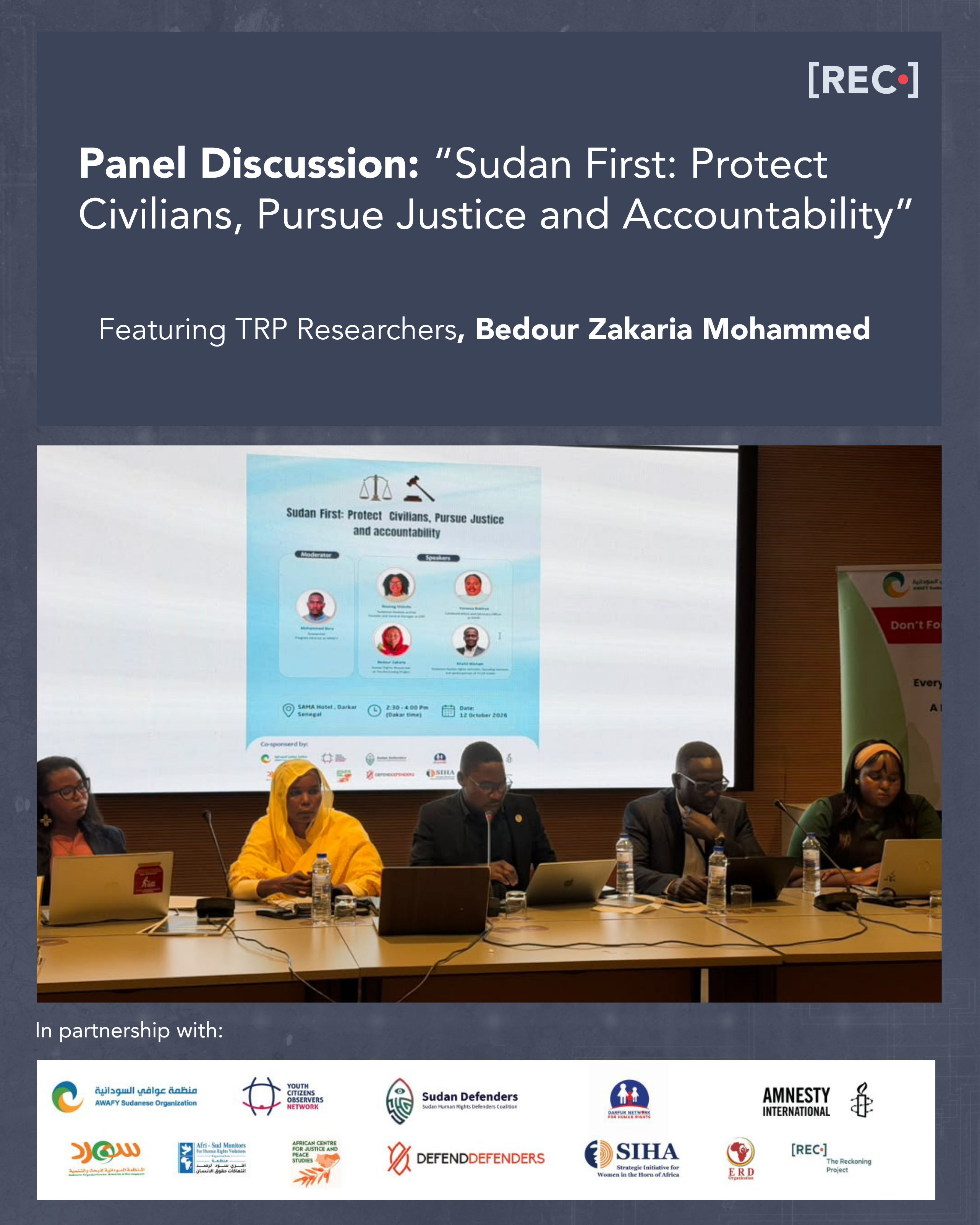 TRP Submits Evidence to AU and UN Fact-Finding Missions